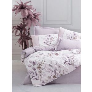 Lenjerie de pat pentru o persoana (FR), Nadia - Lilac, Cotton Box, Bumbac Ranforce imagine