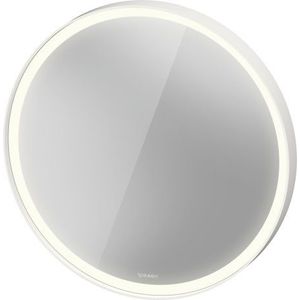 Oglinda Duravit Vitrium d 70cm iluminare LED cu senzor IP44 alb mat imagine
