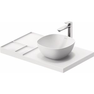 Blat ceramic Duravit Aurena 800x500mm HygieneGlaze Plus orientare dreapta alb mat imagine