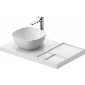 Blat ceramic Duravit Aurena 800x500mm HygieneGlaze Plus orientare stanga alb imagine