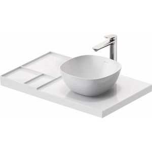 Blat ceramic Duravit Aurena 800x500mm HygieneGlaze Plus orientare dreapta alb imagine