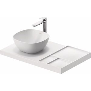 Blat ceramic Duravit Aurena 800x500mm HygieneGlaze Plus orientare stanga alb mat imagine