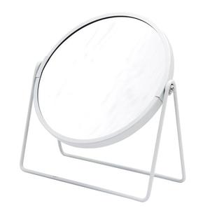 Oglinda machiaj pentru baie din otel inoxidabil, Summer S, stativa, alb, 1: 1 sau marire 5X, diametru 16 cm imagine