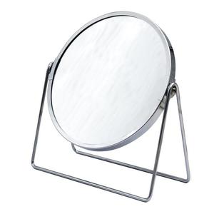 Oglinda machiaj pentru baie din otel inoxidabil, Summer S, stativa, crom, 1: 1 sau marire 5X, diametru 16 cm imagine