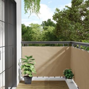 vidaXL Prelată pentru balcon din țesătură oxford, 90x600cm, bej imagine