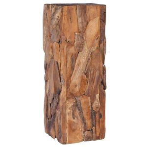 vidaXL Masă laterală, 30 x 30 x 80 cm, lemn masiv de tec imagine
