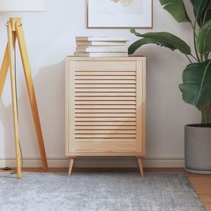 vidaXL Ușă de dulap cu design lambriu, 61, 5x49, 4 cm, lemn masiv de pin imagine