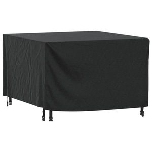 vidaXL Husă mobilier de grădină negru 113x113x73 cm impermeabilă 420D imagine