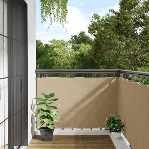 vidaXL Prelată pentru balcon, material textil oxford, 90x400 cm, bej imagine