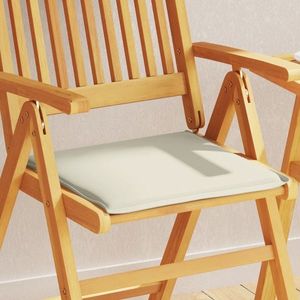 vidaXL Pernă scaun de grădină, 6 buc., crem, 45x45x2 cm, pătrat imagine