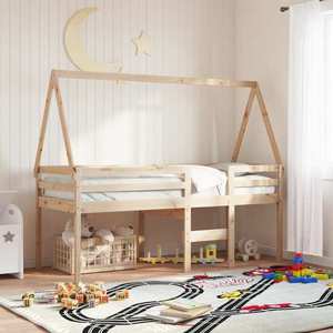 vidaXL Acoperiș pat de copii, 199x80, 5x88 cm, lemn masiv de pin imagine