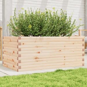 vidaXL Jardinieră de grădină, 110x60x45, 5 cm, lemn masiv de pin imagine