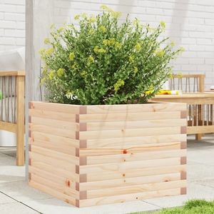 vidaXL Jardinieră de grădină, 60x60x45, 5 cm, lemn masiv de pin imagine