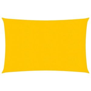 vidaXL Pânză parasolar, galben, 2, 5x4, 5 m, HDPE, 160 g/m² imagine