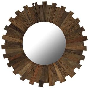 vidaXL Oglindă de perete, 70 cm, lemn masiv reciclat imagine