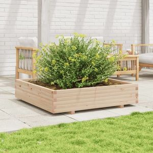 vidaXL Jardinieră de grădină, 110x110x26, 5 cm, lemn masiv de pin imagine