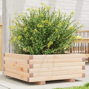 vidaXL Jardinieră de grădină, 60x60x26, 5 cm, lemn masiv de pin imagine