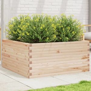 vidaXL Jardinieră de grădină, 100x100x46 cm, lemn masiv de pin imagine