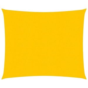 vidaXL Pânză parasolar, galben, pătrat, 4x4 m HDPE, 160 g/m² imagine