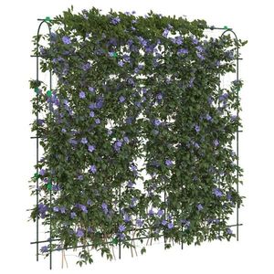 vidaXL Spaliere de grădină plante cățărătoare 4 buc. oțel, cu cadru U imagine