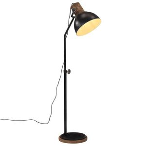 vidaXL Lampă de podea 25 W, negru, 30x30x100-150 cm, E27 imagine