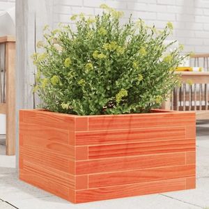 vidaXL Jardinieră de grădină, maro ceruit, 40x40x23 cm, lemn masiv pin imagine