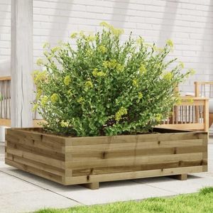 vidaXL Jardinieră de grădină, 90x90x26, 5 cm, lemn de pin impregnat imagine