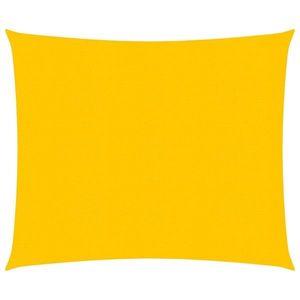 vidaXL Pânză parasolar, galben, 2, 5x2, 5 m, HDPE, 160 g/m² imagine
