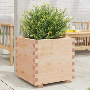 vidaXL Jardinieră de grădină, 50x50x49, 5 cm, lemn masiv de pin imagine