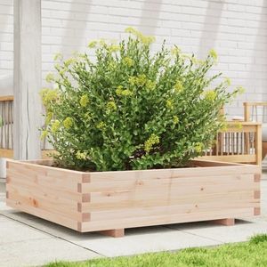 vidaXL Jardinieră de grădină, 90x90x26, 5 cm, lemn masiv de pin imagine