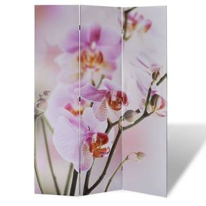 vidaXL Paravan de cameră pliabil, 120 x 170 cm, flori imagine