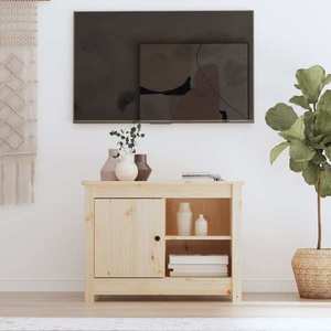 vidaXL Comodă TV, 70x36, 5x52 cm, lemn masiv de pin imagine
