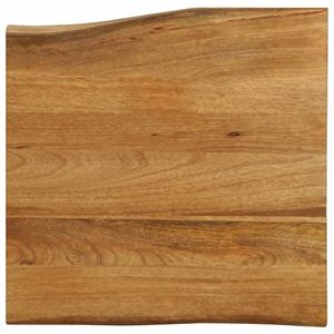 vidaXL Blat masă cu margini naturale, 60x60x2, 5 cm, lemn masiv mango imagine