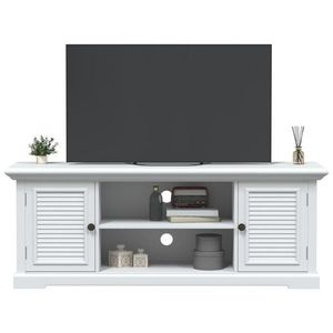 vidaXL Dulap TV, alb, 110x30x41 cm, lemn prelucrat imagine