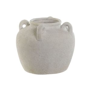 Vaza Nym din ceramica alb 19x16 cm imagine