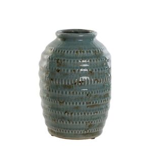 Vaza Miriam din ceramica turcoaz 17x23.5 cm imagine