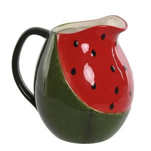 Carafa Watermelon din ceramica verde 20x15.5x19 cm imagine