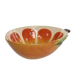Bol Citrus Orange din ceramica portocaliu 23.5x17x7.5 cm imagine