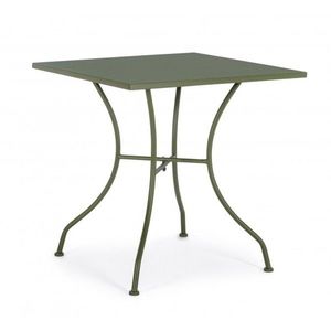 Masa pentru gradina, Kelsie, Bizzotto, 70x70x71 cm, otel, verde imagine
