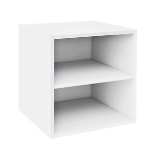 Raft modular Composite Cube W-Shelf, Bizzotto, 35x35x35 cm, PAL/MDF, alb imagine