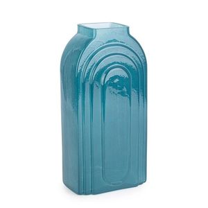 Vaza Frey, Bizzotto, 13x9.5x26.5 cm, sticla, albastru imagine
