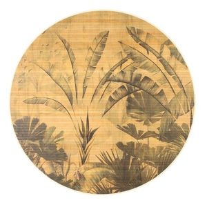 Covor din bambus Nariko, Bizzotto, D120 cm, verso bumbac, multicolor imagine