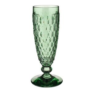 Set 4 pahare de sampanie, Villeroy & Boch, Boston, 145 ml, sticla cristal, verde imagine