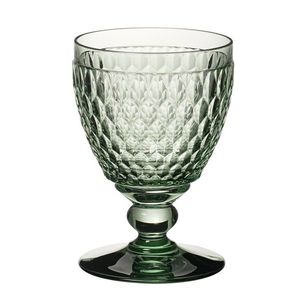 Set 4 pahare de apa, Villeroy & Boch, Boston, 400 ml, sticla cristal, verde imagine