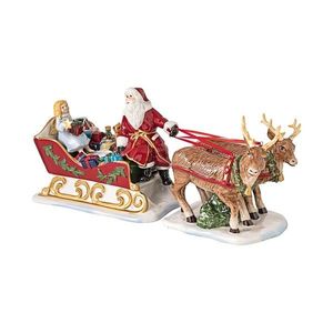 Decoratiune, Villeroy & Boch, Christmas Toys Sleigh, 36 x 14 x 17 cm, portelan premium, pictat manual imagine