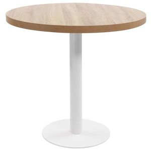 vidaXL Masă de bistro, maro deschis, 80 cm, MDF imagine