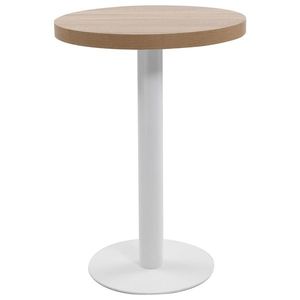 vidaXL Masă de bistro, maro deschis, 60 cm, MDF imagine