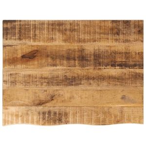 vidaXL Blat de masă margine naturală, 80x60x2, 5 cm, lemn masiv mango imagine