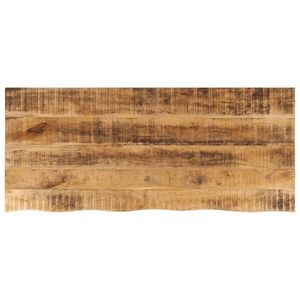 vidaXL Blat de masă margine naturală, 140x60x2, 5 cm, lemn masiv mango imagine