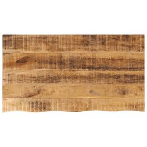 vidaXL Blat de masă margine naturală, 100x60x3, 8 cm, lemn masiv mango imagine